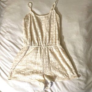 Girls Lace Romper